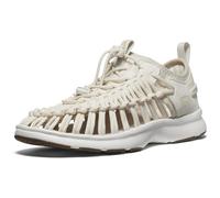 KEEN Women's Uneek O3 Breathable Two Cord Custom Comfort Fit Sneaker Style Sandals, Birch/Star White, 10.5