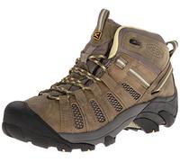 KEEN Women's Voyageur Mid Height Breathable Hiking Boots, Brindle/Custard, 4.5 UK