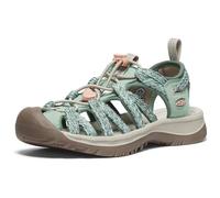 KEEN Women's Whisper Closed Toe Sport Sandals, Granite Green/Peach Parfait, 2.5