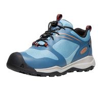 KEEN Wanduro Low Waterproof Hiking Shoe, Vintage Indigo/Scarlet Ibis, 5 UK