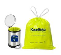 KeenEcho 5L Drawstring Bin Liners, Ocean Fishing Nets Upcycling, Sea Salt Scented, Plastic Bin Bags 30 Pack, Waste Bag for Kitchen, Bathroom, Office and Pets