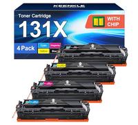 KEENKLE 131X Compatible Toner for HP 131X 131A CF210X CF210A Toner Cartridges for HP LaserJet Pro 200 Color MFP M276nw M276n M251n M251nw CF211X CF212X CF213X CP1215 (Black Cyan Yellow Magenta,4-Pack)