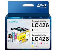 LC426 Ink Cartridges Compatible for Brother LC426 Ink Cartridges for Brother MFC-J4335DW MFC-J4340DW MFC-J4535DW MFC-J4540DW Printer, for Brother LC426XL LC-426XLVAL Ink Cartridges (4 Pack)