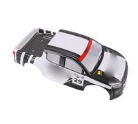 Keenso 1/10 RC Car Body Cover, PVC Replacement, Detailed Designs for 26cm Wheelbase Radio Control Cars (Black White)