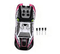 Keenso 1 16 RC Car Body Shell PC Replacement Truck Body with Graffiti Pattern Pre Drilled Holes and Screws Lightweight Design for SCY16101 SCY16102 SY16101PRO SY16102PRO (Red)