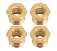 Keenso 1/2 Inch Npt Male X 1/4 Inch Npt Female Adaptation Premium Measuring Construction, 10 STCs Set, Suitable for Water Gas Oil Applications Suitable