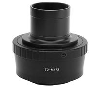 Keenso 1.25in T Mount Telescope Adapter Ring for, Easy Installation and Operation, Protect Your Camera, Suitable for Astrophotography Enthusiasts, Black Aluminum Alloy