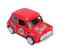 Keenso 1:36 Mini Car Model, Alloy Metal with Opening Doors, Collector and Cake Decoration,Nostalgic Enthusiasts, Highly Detailed Replica, Portable Display Item, Metal & Plastic Hybrid (Red)