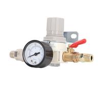 Keenso 1/4 Inch NPT Air Pressure Regulator with 0-1MPa Gauge and Easy Setting for Compressed Air Systems Durable Metal