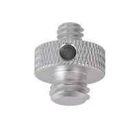 Keenso 1/4 Inch to 3/8 Inch Male Threaded Screw Adapter Mount Rust Resistant for Camera Cage Convenient Mounting Aluminum Alloy (Silver (A54-2))