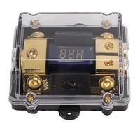 Keenso 1 in 2 Out Car Audio Power Distributor, Ground Splitter with Built-in Fuse for Universal 0/2 Gauge Cord