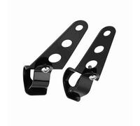 Keenso 1 Pair Car Headlight Bracket, Motorcycle Headlight Mount Brackets Fork Racer 28mm - 34mm Fork Bracket (Black)