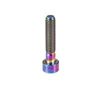 Keenso 1 Pcs Cycling Stem Bolt, Ti Bike Headset Stem M6 Thread Bolt 30/35/40/50 Long Screw Cycling Accessory (Shiny; 3x2.6mm)