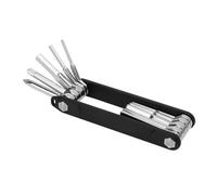 Keenso 10 in 1 Folding Hex Wrench Multitool Hex Key Wrench Kit, Exquisite and Portable for Machinery Repair, Aluminum Alloy
