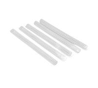Keenso 100Pcs Durable Metal Spiral Binding Coils for Easy Document (White)