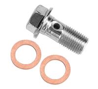 Keenso 10mm M10x1.00 Motorcycle Brake Oil Screw, Motorbike Screw Hose for Brake Pump Fit for Motorcycle
