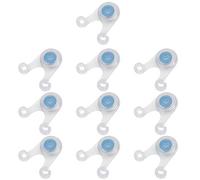 Keenso 10pcs LED Camping Rope Hanging Light, Outdoor Silicone Tent String Rope Warning Lights (Blue)