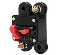 Keenso 12-24V DC Circuit Breaker Fuse Inverter, Manual Reset for Car Audio Systems, Reliable Protection for Boats and Trucks (150A)