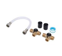 Keenso 12 -Coll -RV Hot Water ready Hose Kitful Brass T Shirt Valves and Equipment Complete Bypass Solution for the Maintenance of Motorhomes in the Motorhome Winter