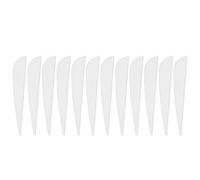 Keenso 12 Pcs 3 Colors 3 Inches Rubber Arrow Feathers Diy Arrow Fletchings Feather(White) Shooting and Archery Supplies Shooting, Archery Supplies Shooting, Archery Supplies