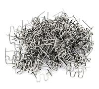 Keenso 1200PCS Car Bumpers Plastic Repair Welding Nails, Low Melting Point High Toughness Spring Steel Hot Staples Welding Wire, with Box for Auto Body Repair and Long Cracks
