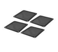 Keenso 120mm PVC Computer Cooler Fan Dust Filter, Ultra Fine Holes, Magnetic Frame, 4pcs PC Fan Dust Filter Mesh Grille, Easy to Install and Replace for PC Case Power Supply (Black)