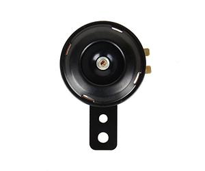Keenso 12V 1.5A 105dB Universal Motorcycle Horn, Black Steel, Loud Air Horn Warning Alarm for Scooter, Moped, Dirt Bike, ATV, Motorcycle