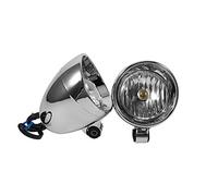 Keenso 12V 10W Motorcycle Spotlights Waterproof Universal Headlight Driving Fog Light Spotlight Lamp Scooter Spot Light Auxiliary Light far moto chrome