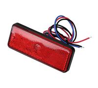 Keenso 12V 24 LED Motorcycle Tail Light Turn Light, Universal Tail Brake Stop Lamp Light Rectangle for Scooters ATVs Moped Tricycles(Red)