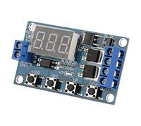 Keenso 12V-24V Pulse Cycle Delay Timer Switch Dual MOS Control Board Blue
