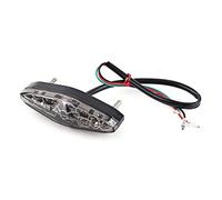 Keenso 12V Universal 15 LED Motorcycle Rear Tail Light Brake Stop Running Tail Light ATV Dirt Bike (Smoke)