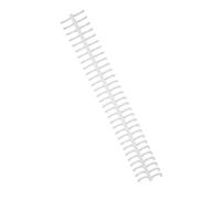 Keenso 130 Sheet Metal Capacity Spiral Binding Coil Set Kit for The Office Class Room Library 10PCs 16 Mm Diameter (White)