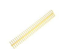 Keenso 130 Sheet Metal Capacity Spiral Binding Coil Set Kit for The Office Class Room Library 10PCs 16 Mm Diameter (Yellow)