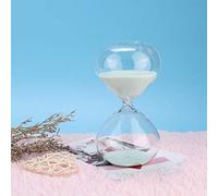 Keenso 15 Minute Hourglass Hourglass Timer Desktop Ornament for Cooking, Reading, Sports - Cylindrical for Home/Office Decoration - Glass Material