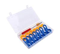 Keenso 16Pcs Auto AC Fuel Line Disconnect Tool Set, 1/4 to 7/8 Inch | Spring Lock Coupling Release Valve Remover Narrow Engine Bay Access Quick Detach Hand Repair for Fuel System Maintenance