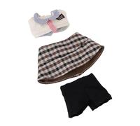 Keenso 17cm Doll Clothes, Fiber and Cloth Material, 3 Piece Gentleman's Suit with Pants and Bucket Hat for 17cm Dolls, Ideal for Creative Dress-Up Play