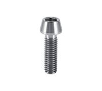Keenso 1pc New Titanium Alloy Tapered Head Screw, Bicycle Titanium Head for Mountain Bike Brake Stem Fixed Lock with Washer(M6X20-Silver) Bicycles and Spare Parts Bicycles and spare parts