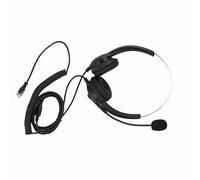 Keenso 2.5 Mm Call Center Headset Super Long Cable Universal Compatibility Listless Sound for Technical Support Employees (Crystal head)