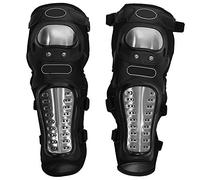 Keenso 2 Pcs Motorcycle Knee Pads, Adults Alloy Steel Knee Shin Guard Pads Protector Motocross Racing Protective Armor Set for Motorcycle ATV Motocross (Long) Wearing accessories Wearing accessories