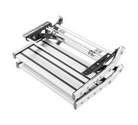 Keenso 2 Step RV Steps Manual Folding Steps 440 LBS Load Capacity Extra Wide Anti Slip Surface Steel Support Plates for Camping Vehicle Van Motorhome Travel Trailer