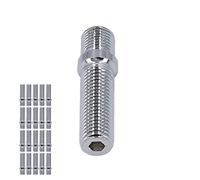Keenso 20pcs Wheel Conversion Stud, 50mm Length 33mm Shank Heat Treated 10.9 Grade Steel, with Zinc Coated for European Vehicles Replacement for (M12*1.5-M12*1.5)