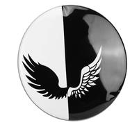 Keenso 22 Inch Drum Head Polyester Film Skin for Snare Jazz Percussion, Easy Tuning Decorative Patterns with Aluminum Alloy Hoop, Versatile Performance for Drummers and Musicians