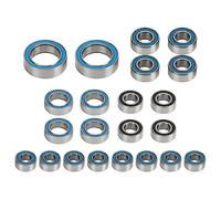 Keenso 22PCS RC Car Bearing Kit, High Strength Stainless Steel Ball Bearings Accessories for TRX4M 1/18 RC Crawler Car Upgrade Parts