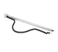Keenso 24 -inch Setting Chain Key with a Long Handle for Car Repairs and Pipeline Installations, Polished Chrome Coating, 1 X Chain Key