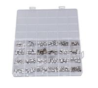 Keenso 240 PCs Micro USB Plug Set Standard Size Female Base Connections for Photographic Devices and Mobile Devices, Stainless Steel