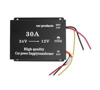 Keenso 24V to 12V DC Voltage Converter, High Performance Stable Output Power Voltage Regulator Reducer for Cars RVs SUVs (30A)