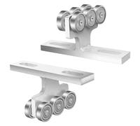 Keenso 255 Kg Load Capacity 6 -Wheel Trolley Wage, Quiet Operation with Deep Groove Ball Bearings, for The Installation of The Electrical Hoists 2PCs Hoof Trolley Assembly Group