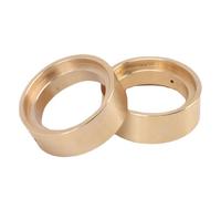 Keenso 2Pcs 1.3in Brass Wheel Lock Rings Internal Beadlock Clamp Ring with Hole Wheel Weights for 9781 Hub, Sturdy Material, Perforated Weight Design, Precise Engineering, Superior