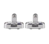 Keenso 2PCS Boat Deck Hinge, 316 Stainless Steel Swivel Mount Fitting Hardware for Yacht Pontoon Boat RV, with Curved Mountain Type Design and Lock Plate Assembly