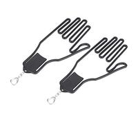 Keenso 2Pcs Glove Stretcher Bracket, Plastic Support Rack Hanger Tool Accessory Gloves Support Frame (Black) Leisure Sports